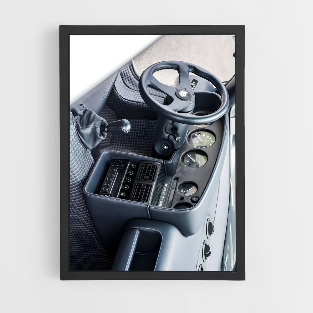 Poster Cockpit de Rêve – affiche Bugatti (vue 2)